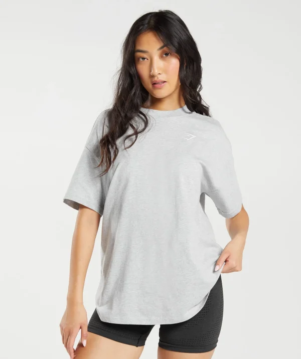 Gymshark T-shirts & Tops*Training Oversized T-Shirt LightGreyMarl