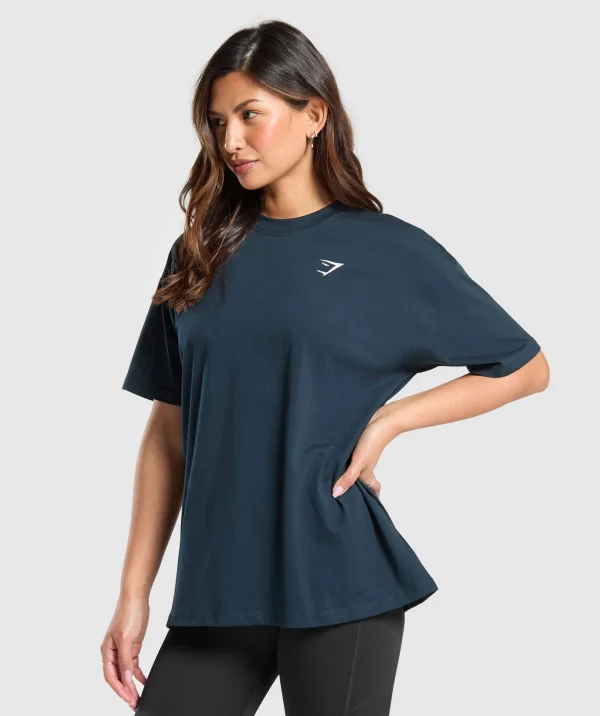 Gymshark T-shirts & Tops*Training Oversized T-Shirt Navy