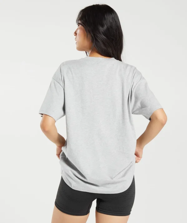 Gymshark T-shirts & Tops*Training Oversized T-Shirt LightGreyMarl