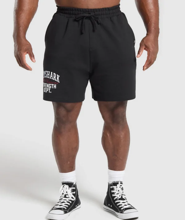 Gymshark Shorts*Trophy Graphic Shorts Black