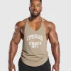 Gymshark Stringers*Trophy Graphic Stringer CementBrown