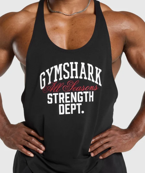 Gymshark Stringers*Trophy Graphic Stringer Black