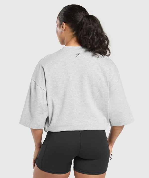 Gymshark T-shirts & Tops*Two Strong Women Oversized T-Shirt LightGreyCoreMarl