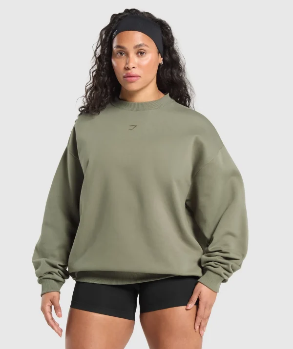 Gymshark Hoodies & Sweatshirts*Two Strong Women Sweatshirt BaseGreen