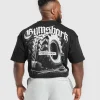 Gymshark T-shirts & Tops*Tyre Graphic T-Shirt Black