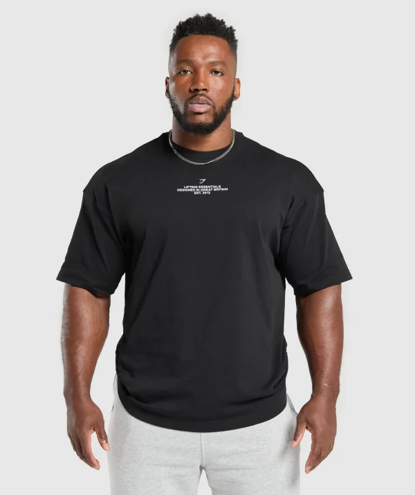 Gymshark T-shirts & Tops*Tyre Graphic T-Shirt Black