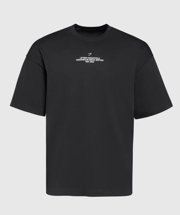 Gymshark T-shirts & Tops*Tyre Graphic T-Shirt Black