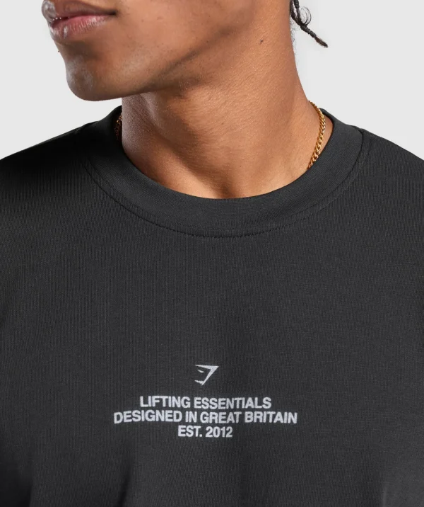 Gymshark T-shirts & Tops*Union Jack Lifting Club T-Shirt Black