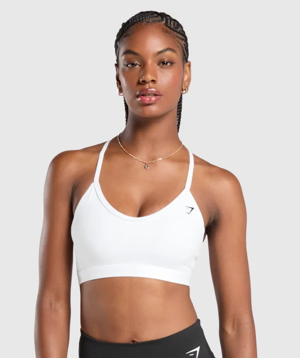 Gymshark Sports Bras*V Neck Sports Bra White