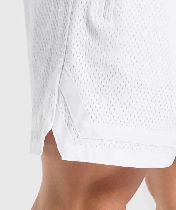 Gymshark Shorts*Varsity Mesh Shorts White