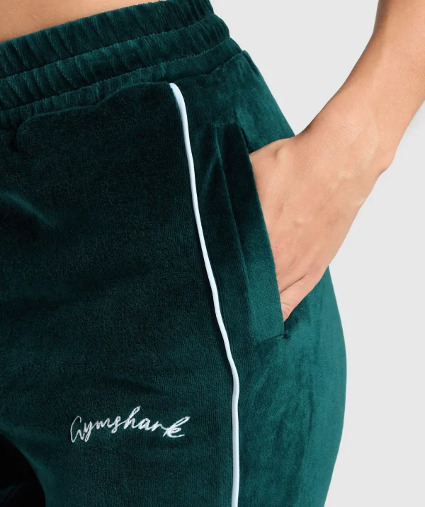 Gymshark Joggers & Sweatpants*Velour Joggers StrongTeal