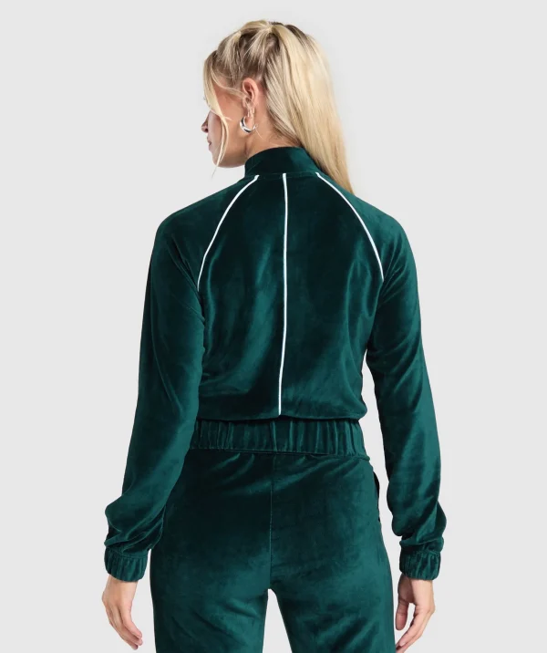 Gymshark Jackets*Velour Tracktop StrongTeal