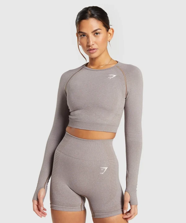 Gymshark Crop Tops | T-shirts & Tops*Vital Seamless 2.0 Crop Top WarmTaupeMarl