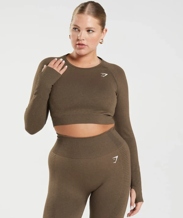 Gymshark Crop Tops | T-shirts & Tops*Vital Seamless 2.0 Crop Top EspressoMarl