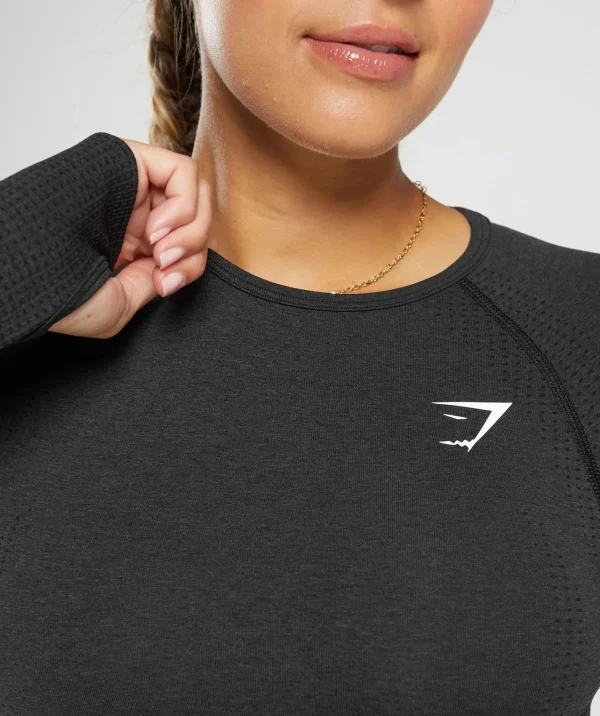 Gymshark Crop Tops | T-shirts & Tops*Vital Seamless 2.0 Crop Top BlackMarl