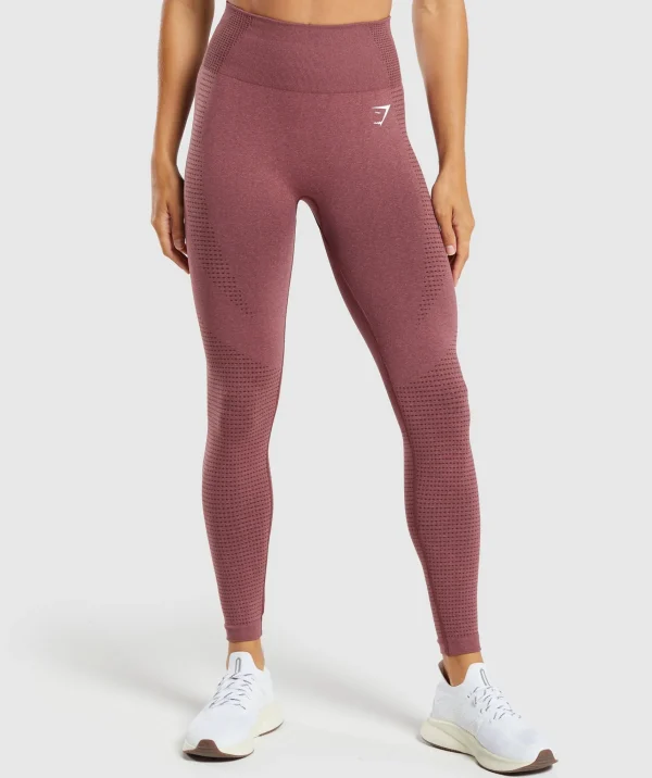 Gymshark Leggings | Seamless Leggings*Vital Seamless 2.0 Leggings BurgundyPink/Marl