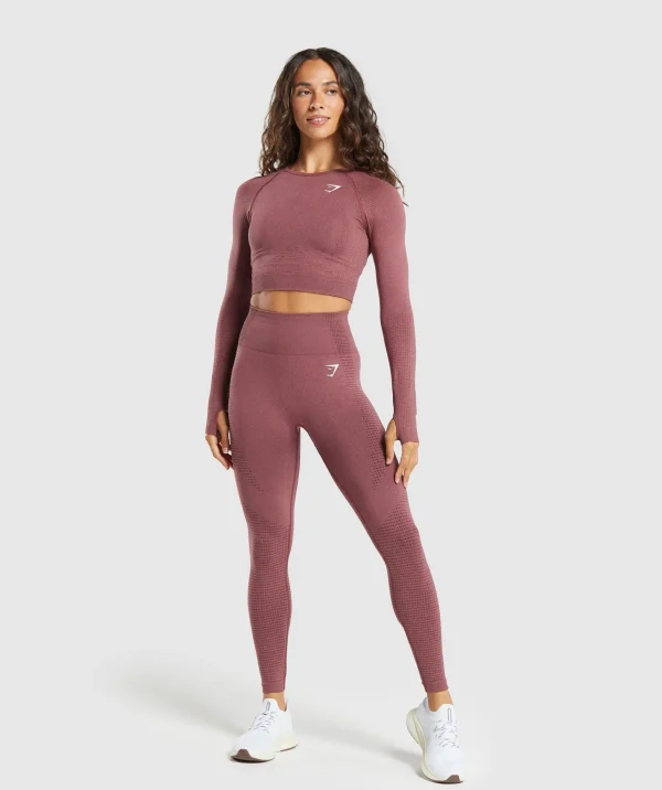 Gymshark Leggings | Seamless Leggings*Vital Seamless 2.0 Leggings BurgundyPink/Marl