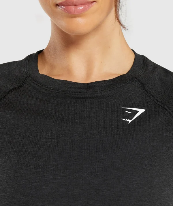 Gymshark T-shirts & Tops*Vital Seamless 2.0 Light T-Shirt BlackMarl