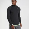 Gymshark Jackets | Hoodies & Sweatshirts*Vital Seamless 1/4 Zip Black/SilhouetteGrey