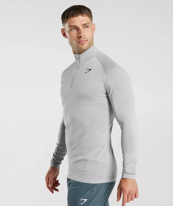 Gymshark Jackets | Hoodies & Sweatshirts*Vital Seamless 1/4 Zip LightGrey/SmokeyGrey