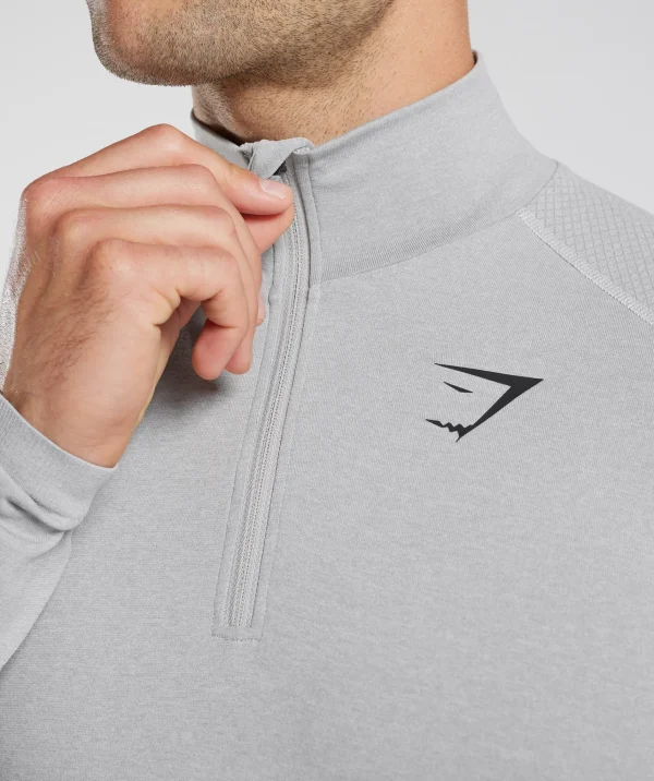 Gymshark Jackets | Hoodies & Sweatshirts*Vital Seamless 1/4 Zip LightGrey/SmokeyGrey