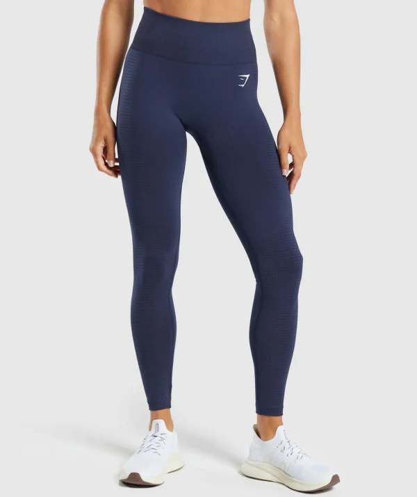 Gymshark Modest Workout Clothes & Hijabs | Leggings*Vital Seamless Leggings HeavyBlue/Marl