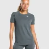 Gymshark T-shirts & Tops*Vital Seamless Light T-Shirt StrongGrey/Marl