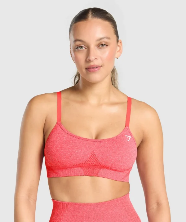 Gymshark Sports Bras*Vital Seamless Sports Bra CoralRedMarl