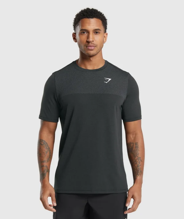 Gymshark T-shirts & Tops*Vital Seamless T-Shirt Black/MediumGreyMarl