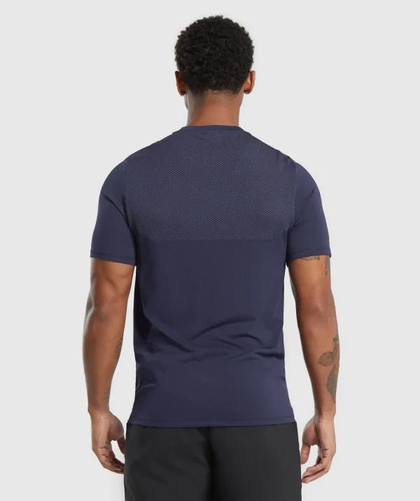 Gymshark T-shirts & Tops*Vital Seamless T-Shirt Navy/LightGrey