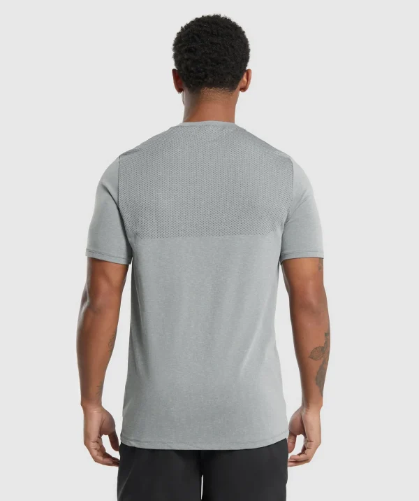 Gymshark T-shirts & Tops*Vital Seamless T-Shirt LightGrey/BlackMarl