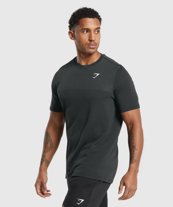 Gymshark T-shirts & Tops*Vital Seamless T-Shirt Black/MediumGreyMarl