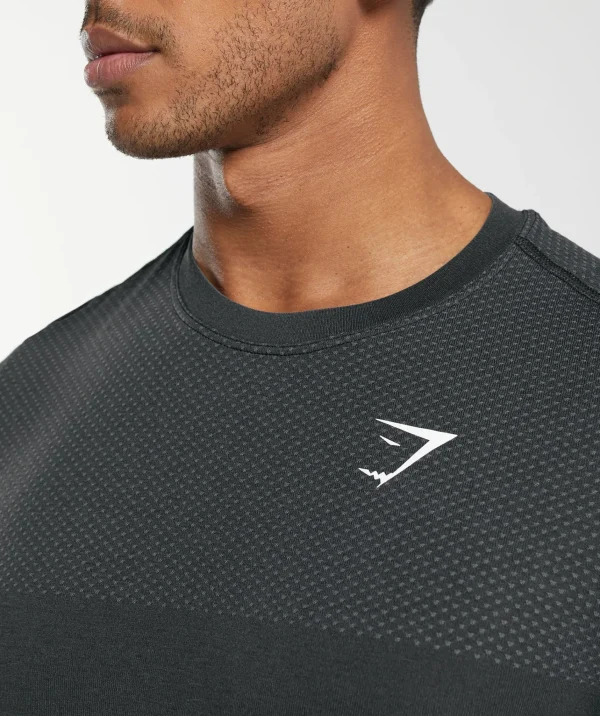 Gymshark T-shirts & Tops*Vital Seamless T-Shirt Black/MediumGreyMarl