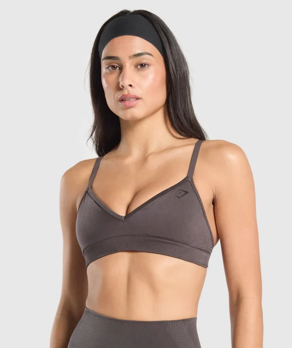 Gymshark Sports Bras*Vital Shine Limited Edition Sports Bra GreyedPurple