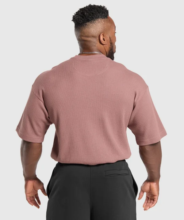 Gymshark T-shirts & Tops*Waffle Oversized T-Shirt BrickBrown