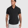 Gymshark T-shirts & Tops*Waffle Polo Shirt Black