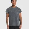 Gymshark T-shirts & Tops*Washed Double Layer T-Shirt Black