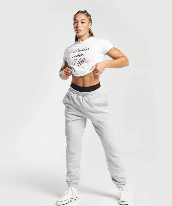 Gymshark Crop Tops | T-shirts & Tops*When I Lift Crop Top White