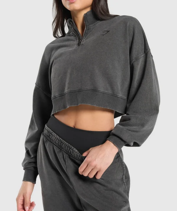 Gymshark Hoodies & Sweatshirts*Whitney 1/4 Zip Black