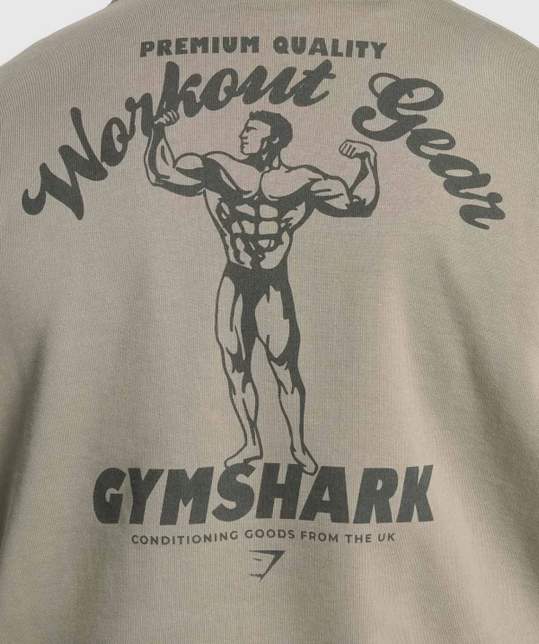 Gymshark Hoodies & Sweatshirts*Workout Gear Hoodie LinenBrown