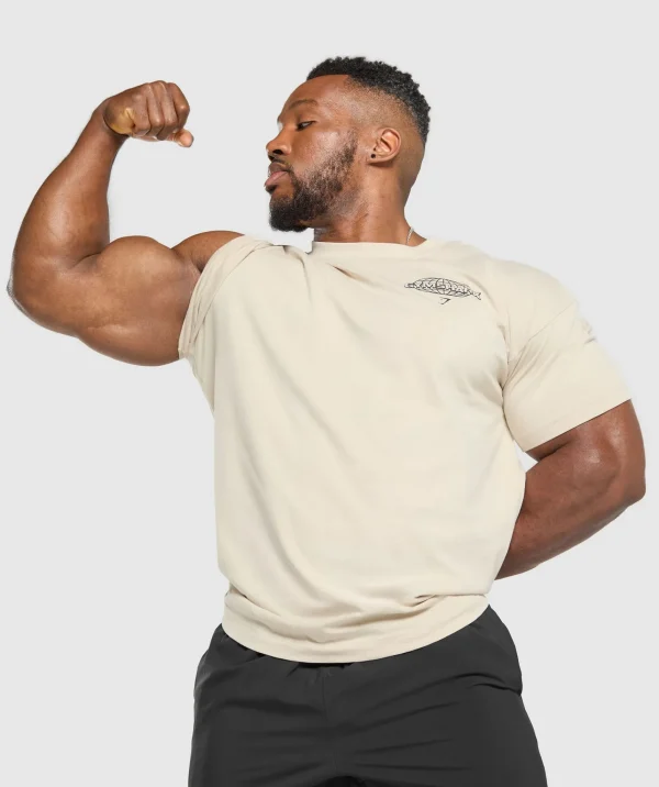 Gymshark T-shirts & Tops*Worldwide T-Shirt CreamBeige