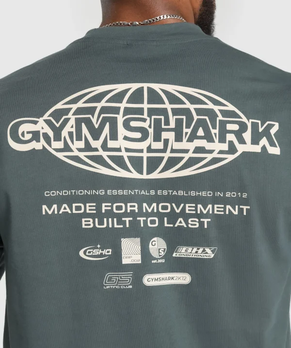 Gymshark T-shirts & Tops*Worldwide T-Shirt StrongGrey