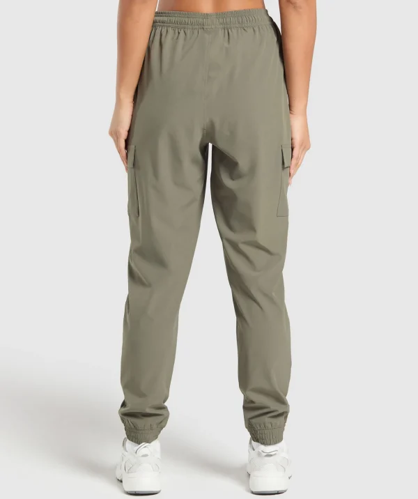 Gymshark Joggers & Sweatpants*Woven Cargo Pant BaseGreen