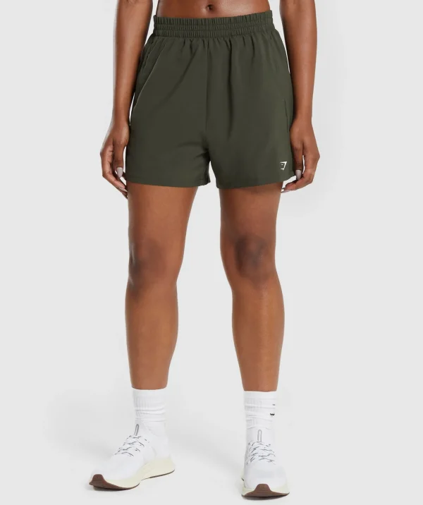 Gymshark Shorts*Woven Pocket Shorts DeepOliveGreen