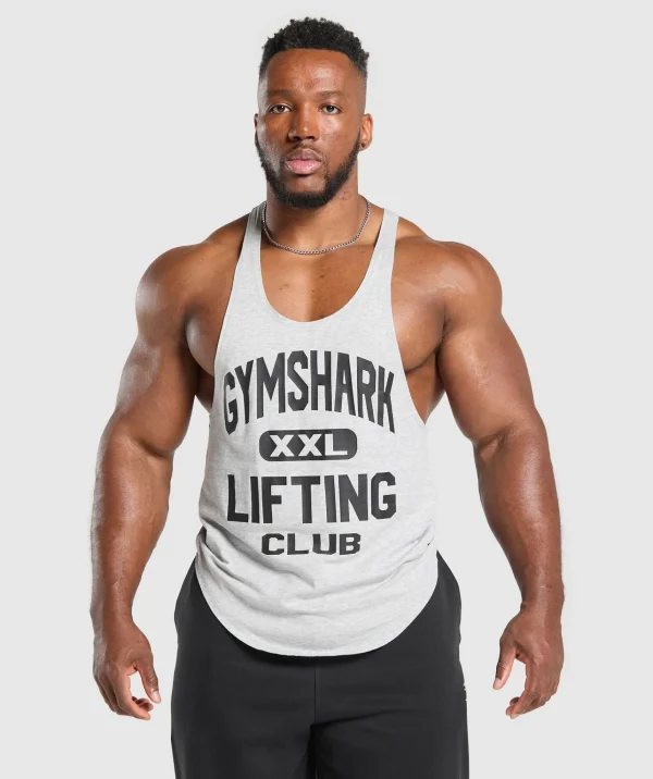 Gymshark Stringers | Tank Tops*XXL Graphic Stringer LightGreyCoreMarl