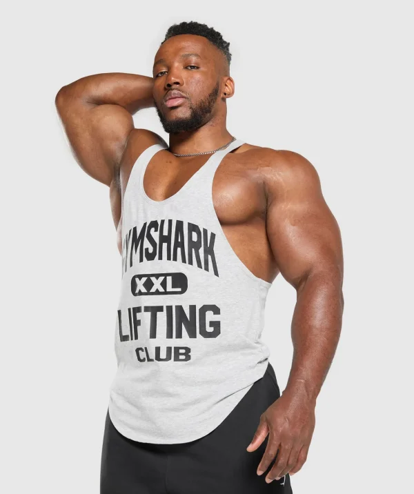 Gymshark Stringers | Tank Tops*XXL Graphic Stringer LightGreyCoreMarl