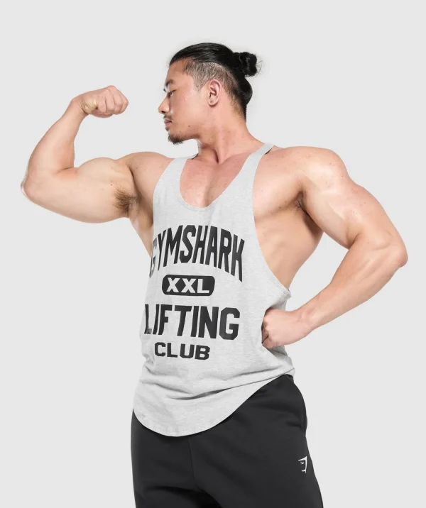 Gymshark Stringers | Tank Tops*XXL Graphic Stringer LightGreyCoreMarl