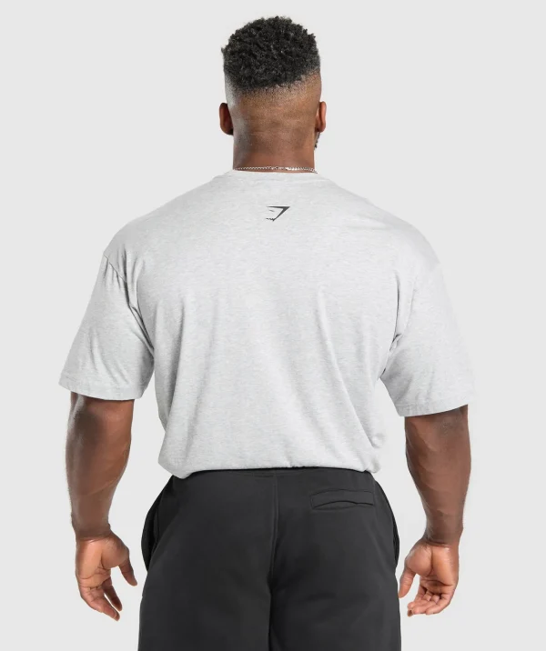 Gymshark T-shirts & Tops*XXL Graphic T-Shirt LightGreyCoreMarl