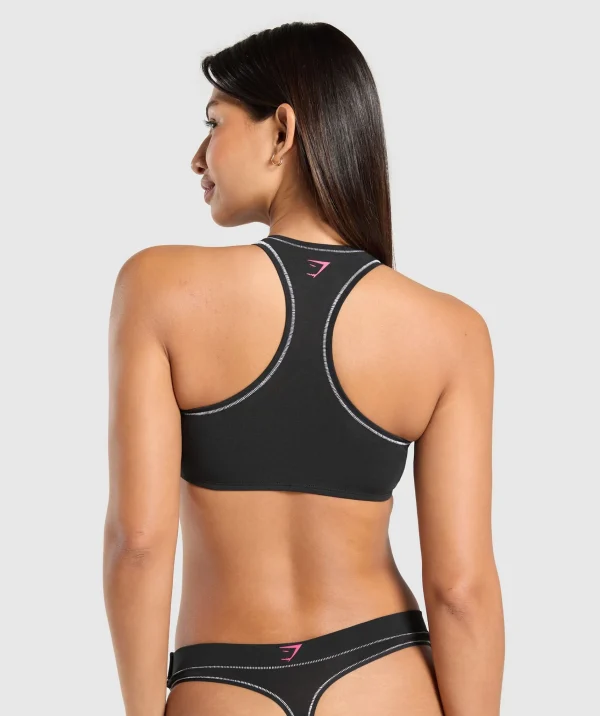 Gymshark Underwear & Basics | Women's Underwear*Your Plate or Mine Bralette Black