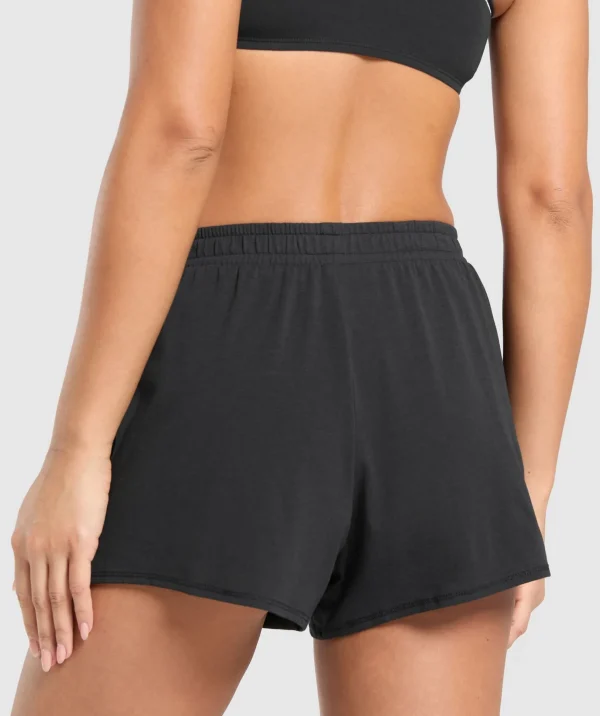 Gymshark Shorts*Your Plate or Mine Cotton Shorts Black